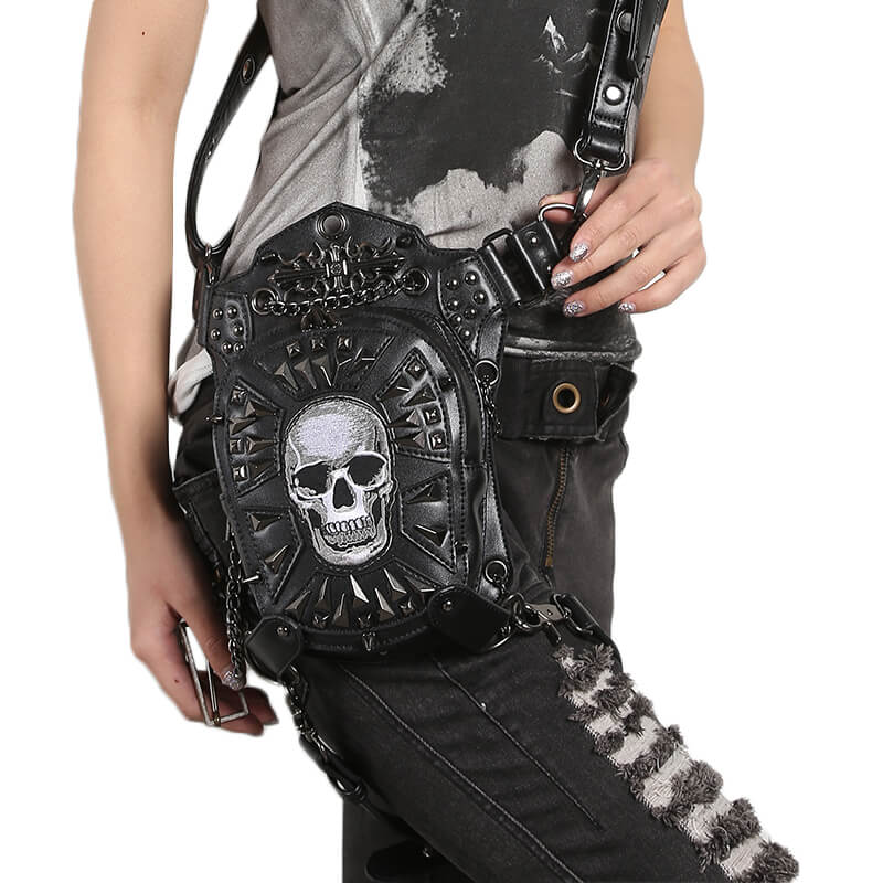 steampunk leg holster bag