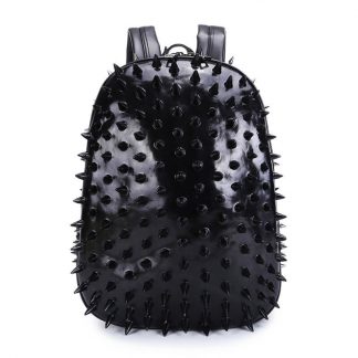 Punk 3D Animal Hedgehog Rivet Backpack Outdoor Bag Travel Backpack Computer Bag 1